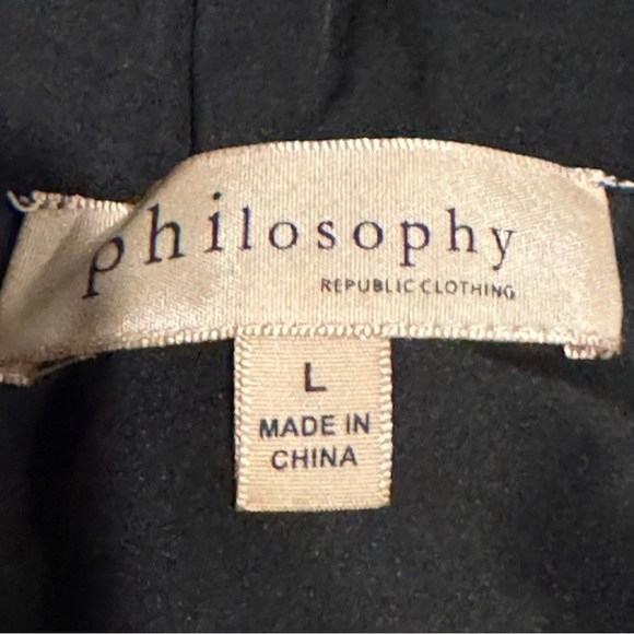 Philosophy Black Ruffled Bell Sleeve Tunic - Picture 3 of 3